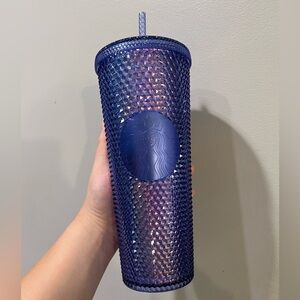 Starbucks Disney Iridescent Blue Studded Tumbler